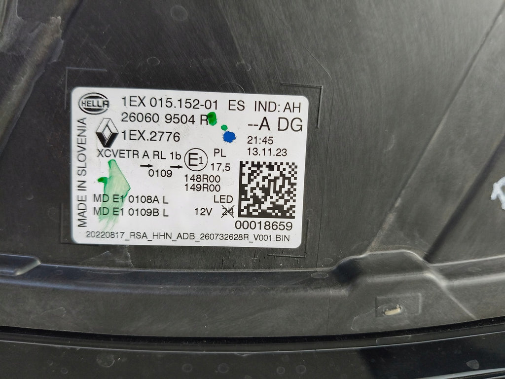 Frontscheinwerfer Renault 260609504R Full LED Links Scheinwerfer Headlight