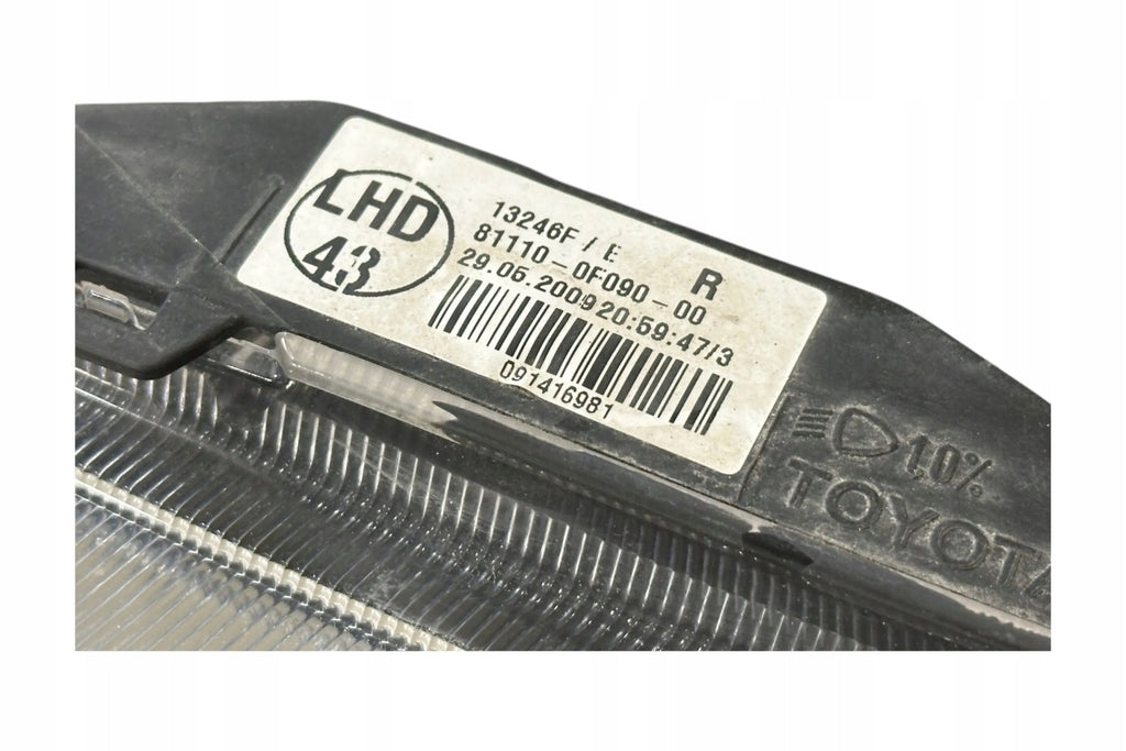 Frontscheinwerfer Toyota Verso 811100F090 Rechts Scheinwerfer Headlight SCH2245172822kk