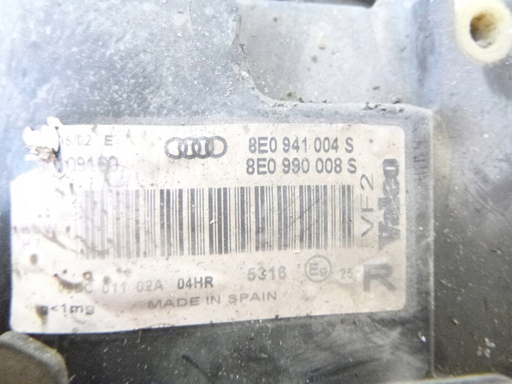 Frontscheinwerfer Audi A4 B6 8E0941004S Rechts Scheinwerfer Headlight SCH1836311969fb