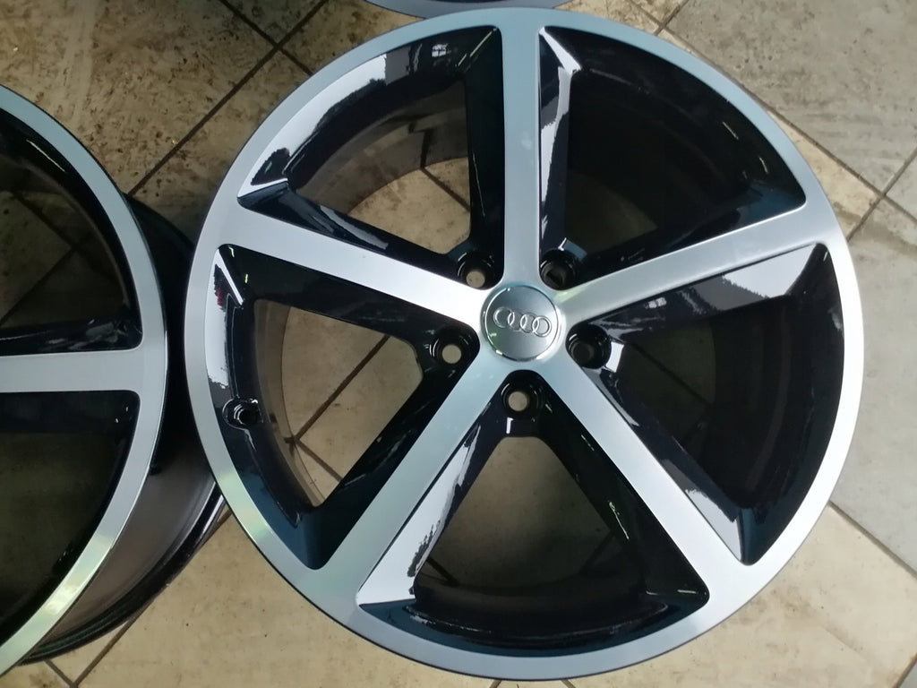 4x Alufelge 18 Zoll 8.0" 5x112 43ET Schwarz 4F0601025DC Audi A6 Rim Wheel FEL2023842124wh
