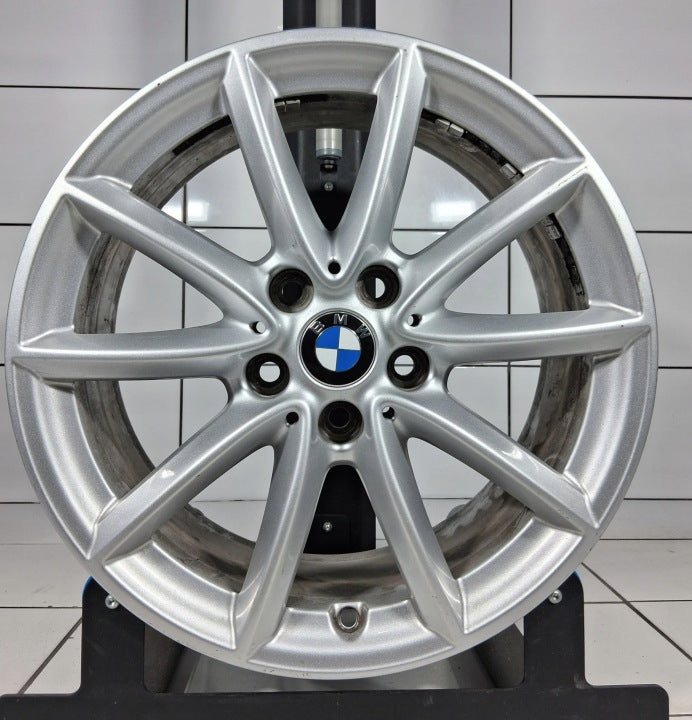 1x Alufelge 17 Zoll 7.5" 5x112 52ET Glanz Silber 6856061 BMW F45 F48 Rim Wheel FEL8721605626cm