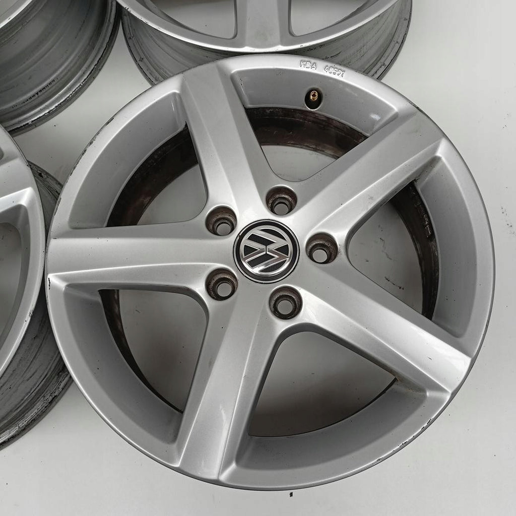 4x Alufelge 16 Zoll 6.0" 5x112 48ET 5G0071496 VW Golf VII Touran I Rim Wheel FEL3589361878gh