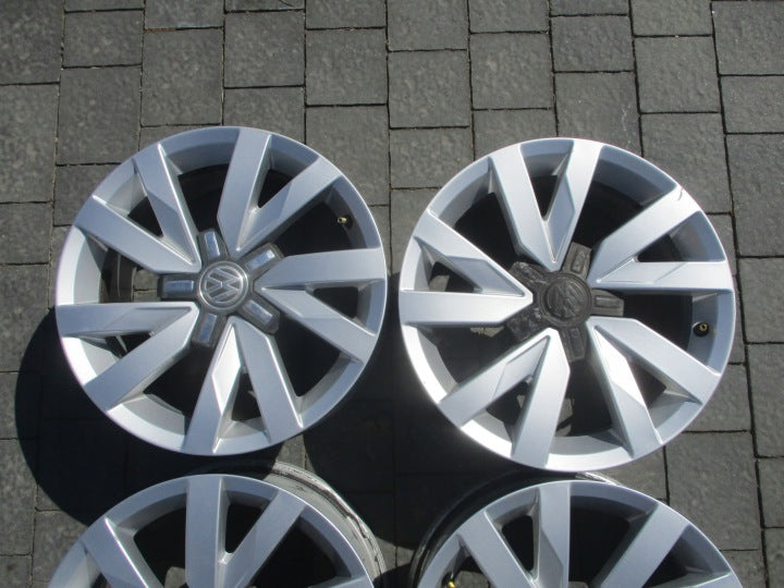 4x Alufelge 16 Zoll 6.5" 5x112 41ET VW Rim Wheel FEL5166480202zn