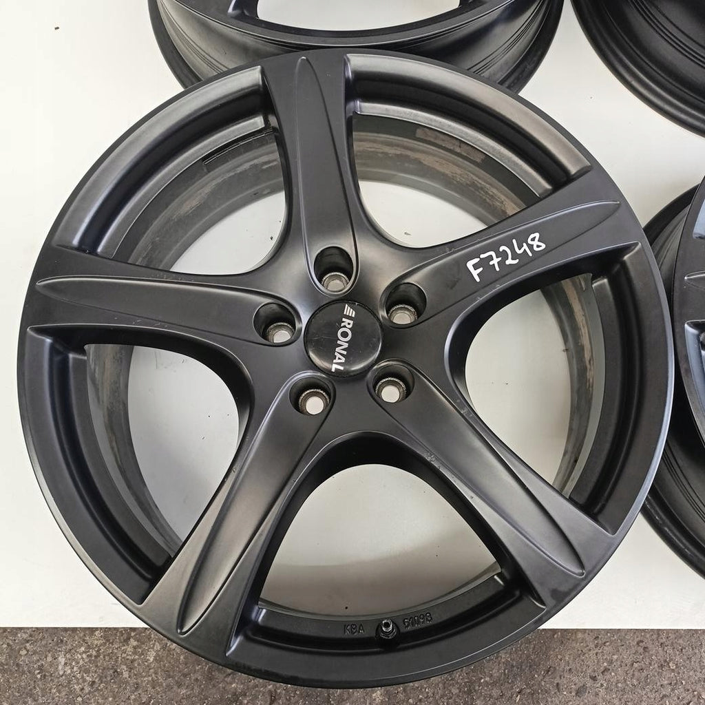 4x Alufelge 19 Zoll 7.5" 5x112 51ET Glanz Schwarz 56R9755 Audi I Rim Wheel FEL8382507997bg