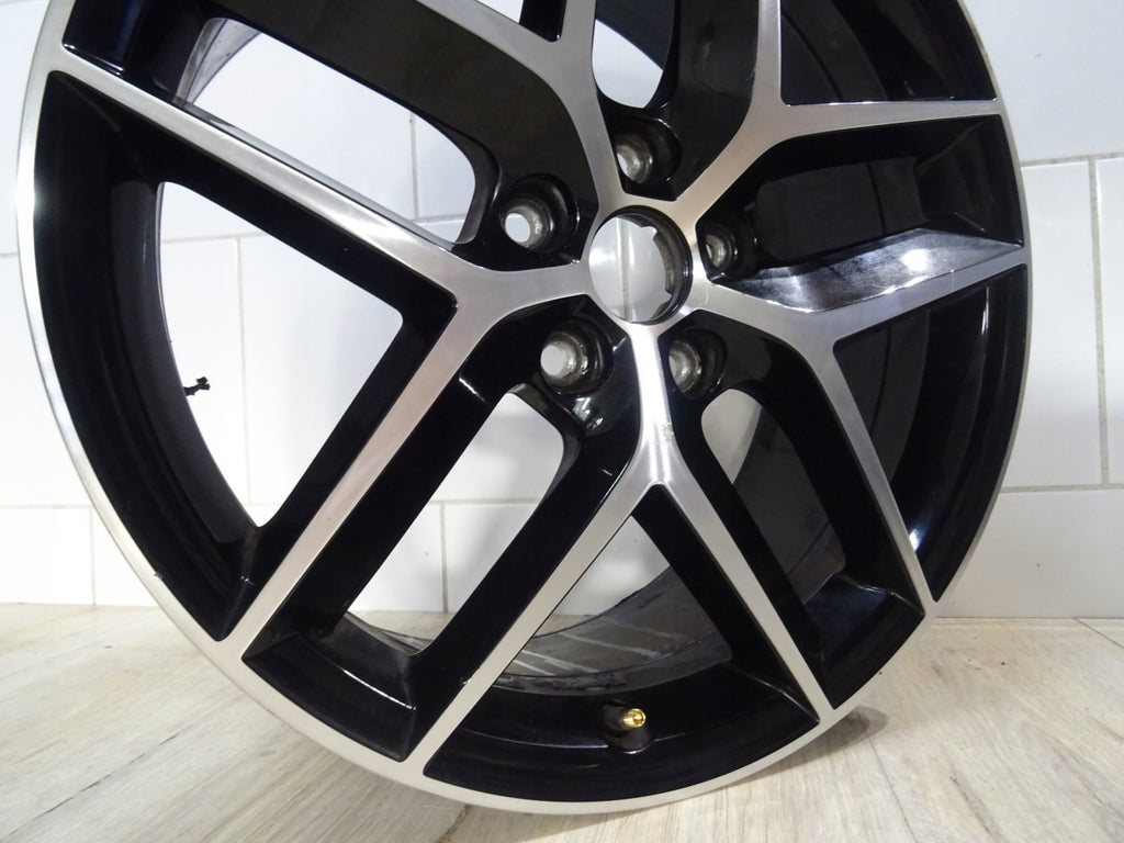 1x Alufelge 18 Zoll 7.5" 5x112 51ET Glanz Schwarz 5F0601025AB Seat Leon FEL6428030481rl