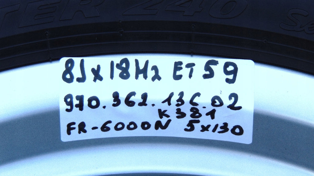 4x Alufelge 18 Zoll 9.0" 5x130 53ET Glanz Grau 97036213802 Porsche Panamera 970 FEL2269151368ph