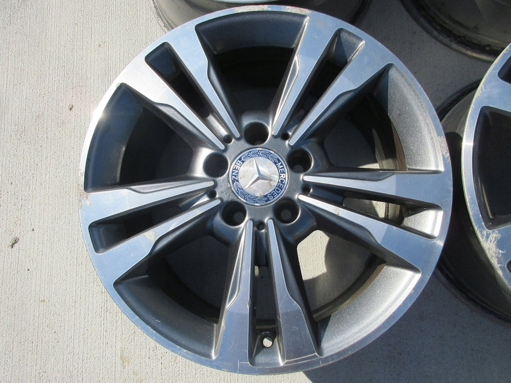 4x Alufelge 17 Zoll 8.0" 5x112 48ET Glanz Graphit A2124015602 Mercedes-Benz Mg FEL7560643230gi
