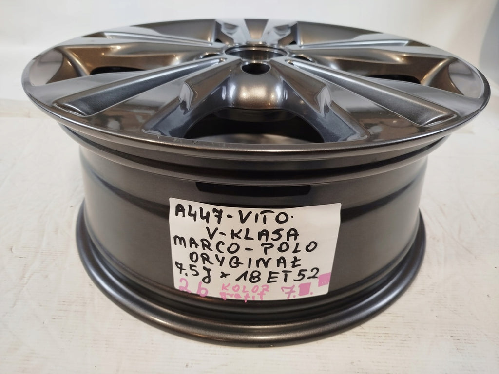 1x Alufelge 18 Zoll 7.5" 5x112 52ET A4474010501 Mercedes-Benz Rim Wheel