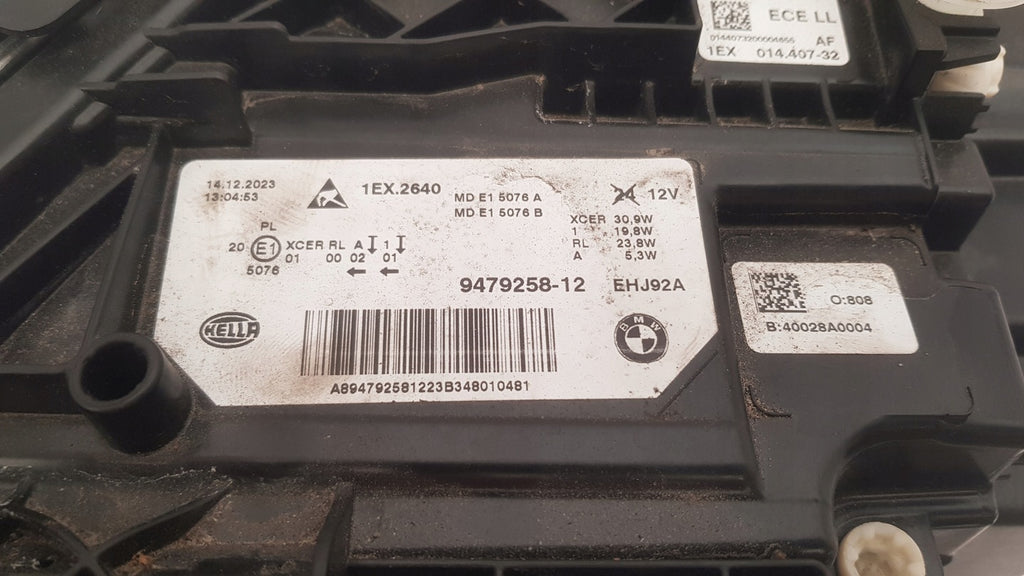 Frontscheinwerfer BMW 5 G31 G30 9479258-12 LED Rechts Scheinwerfer Headlight SCH3602720164zg