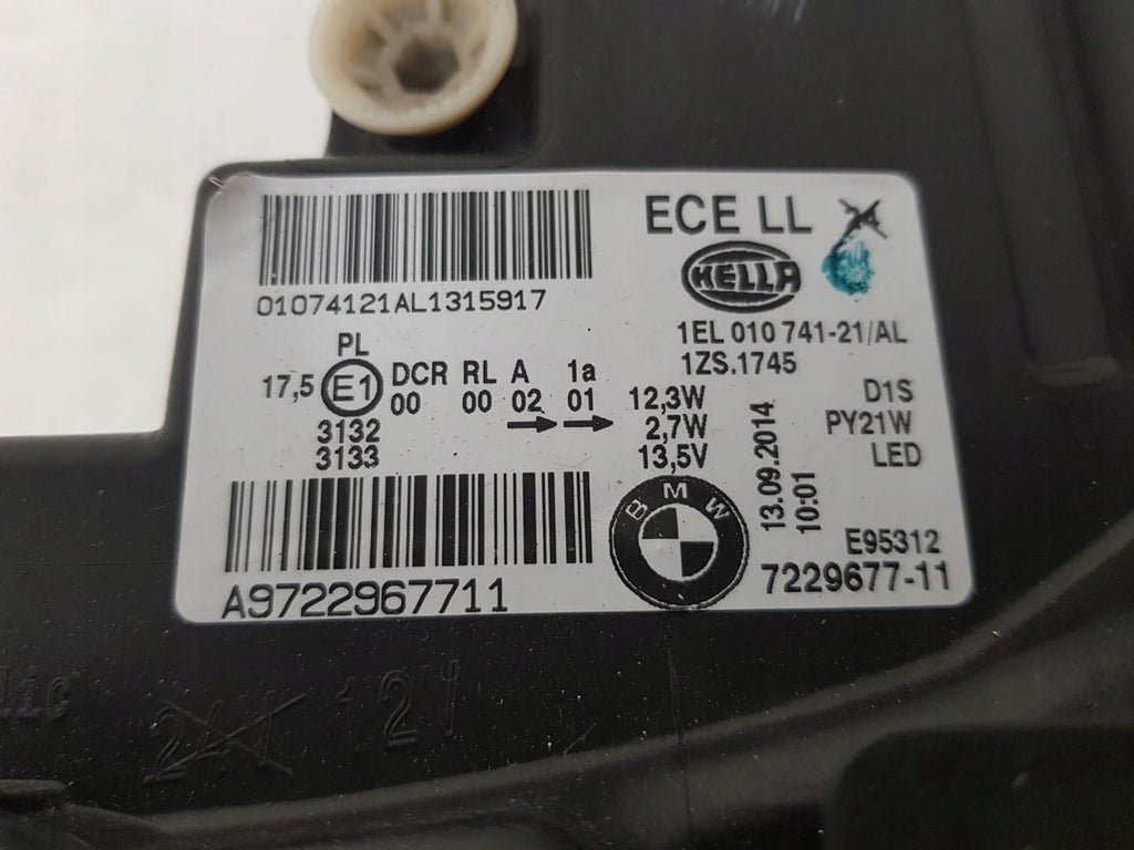 Frontscheinwerfer BMW 1 F21 F20 7229677 Xenon Ein Stück (Rechts oder Links) SCH7482045096wt