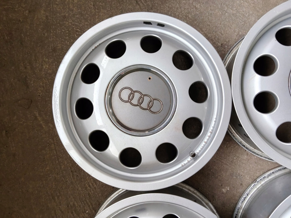 4x Alufelge 15 Zoll 6.0" 5x100 38ET Glanz Silber 8L0601025 Audi Rim Wheel FEL3429804967hp