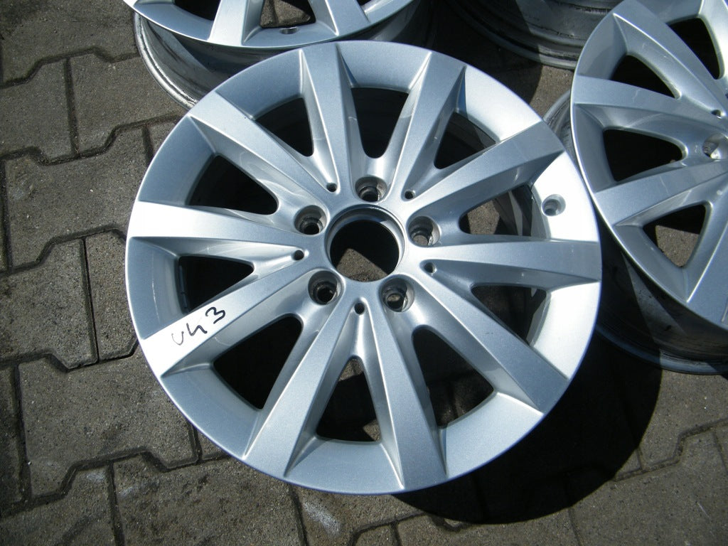 4x Alufelge 16 Zoll 6.5" 5x112 49ET Glanz Silber A2464010502 Mercedes-Benz Vaneo FEL9396580848tf