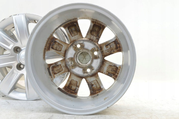 4x Alufelge 15 Zoll 6.0" 4x114.3 46ET Glanz Silber Mitsubishi Colt I Rim Wheel FEL4605361325nq