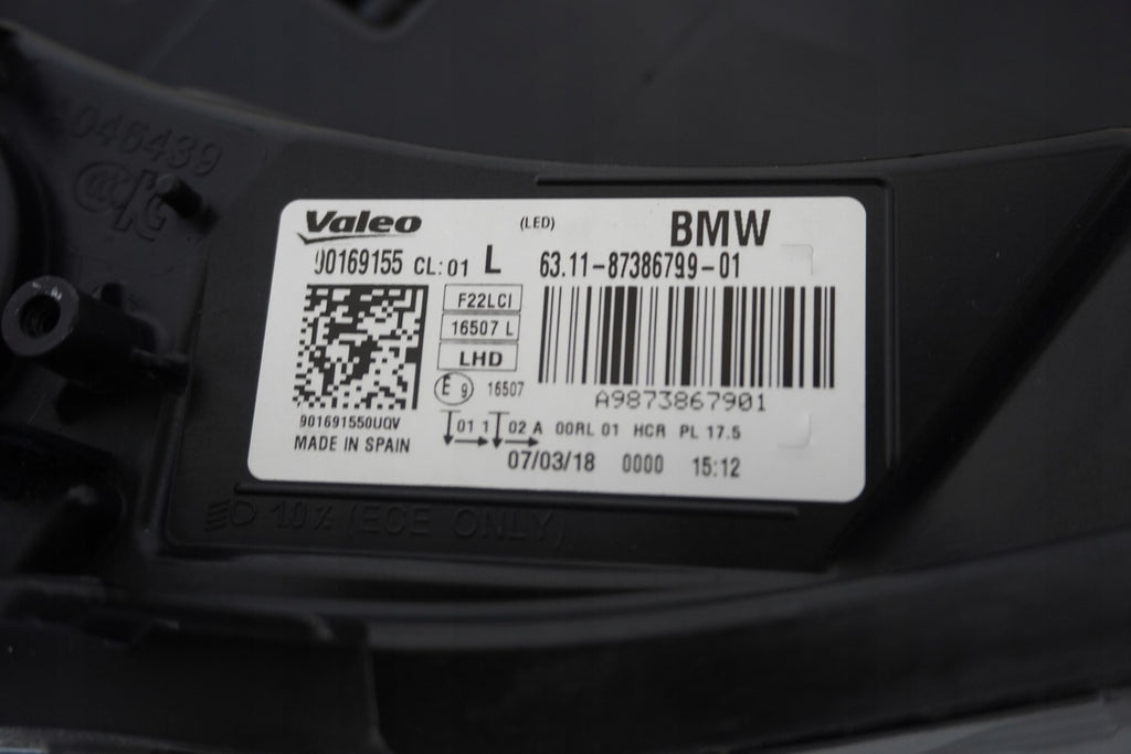 Frontscheinwerfer BMW F22 F87 8738799 LED Links Scheinwerfer Headlight