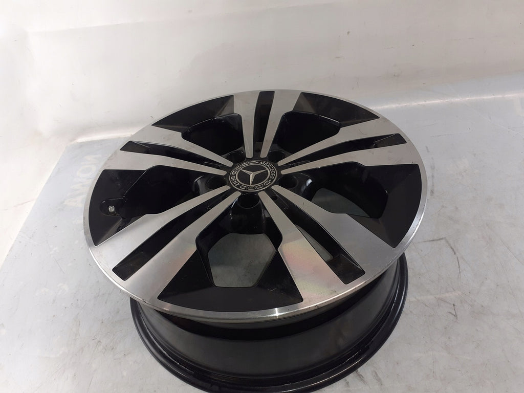 1x Alufelge 18 Zoll 7.5" 5x112 53ET Glanz Schwarz A2474012900 Mercedes-Benz