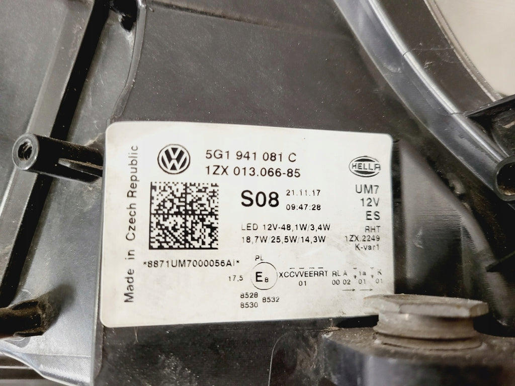 Frontscheinwerfer VW Golf VII 5G1941081C LED Links Scheinwerfer Headlight SCH9783469122ne