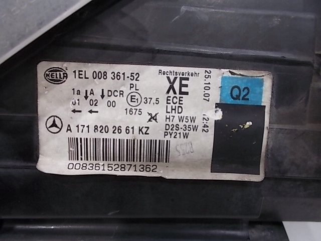 Frontscheinwerfer Mercedes-Benz Slk Amg A1718202661 Xenon Rechts Headlight SCH5340943094yy