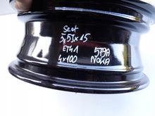 Laden Sie das Bild in den Galerie-Viewer, 1x Alufelge 15 Zoll 5.5&quot; 4x100 41ET 1SL601025Q Seat Rim Wheel