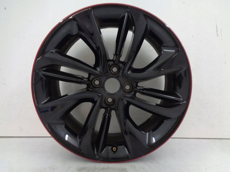 1x Alufelge 17 Zoll 7.0" 4x100 44ET Glanz Schwarz Opel Corsa Rim Wheel
