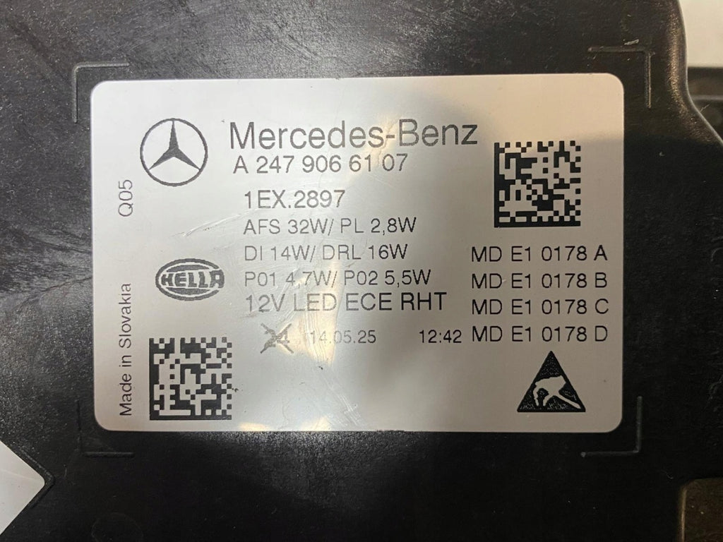 Frontscheinwerfer Mercedes-Benz W247 A2479066107 Full LED Links Headlight SCH7914955979gv