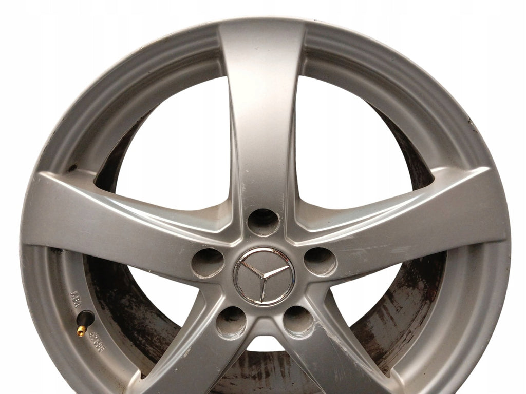 1x Alufelge 17 Zoll 7.5" 5x112 Glanz Silber KBA47688 Mercedes-Benz W204 FEL1601753046yg