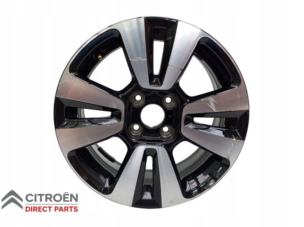 1x Alufelge 16 Zoll 6.5" 4x108 20ET Glanz Schwarz 9813075077 Citroën Cactus FEL6827198469cz