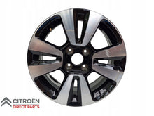 Load image into Gallery viewer, 1x Alufelge 16 Zoll 6.5" 4x108 20ET Glanz Schwarz 9813075077 Citroën Cactus FEL6827198469cz