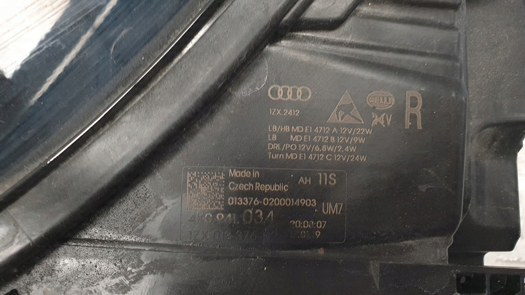Frontscheinwerfer Audi A6 C8 4K0941034 LED Rechts Scheinwerfer Headlight