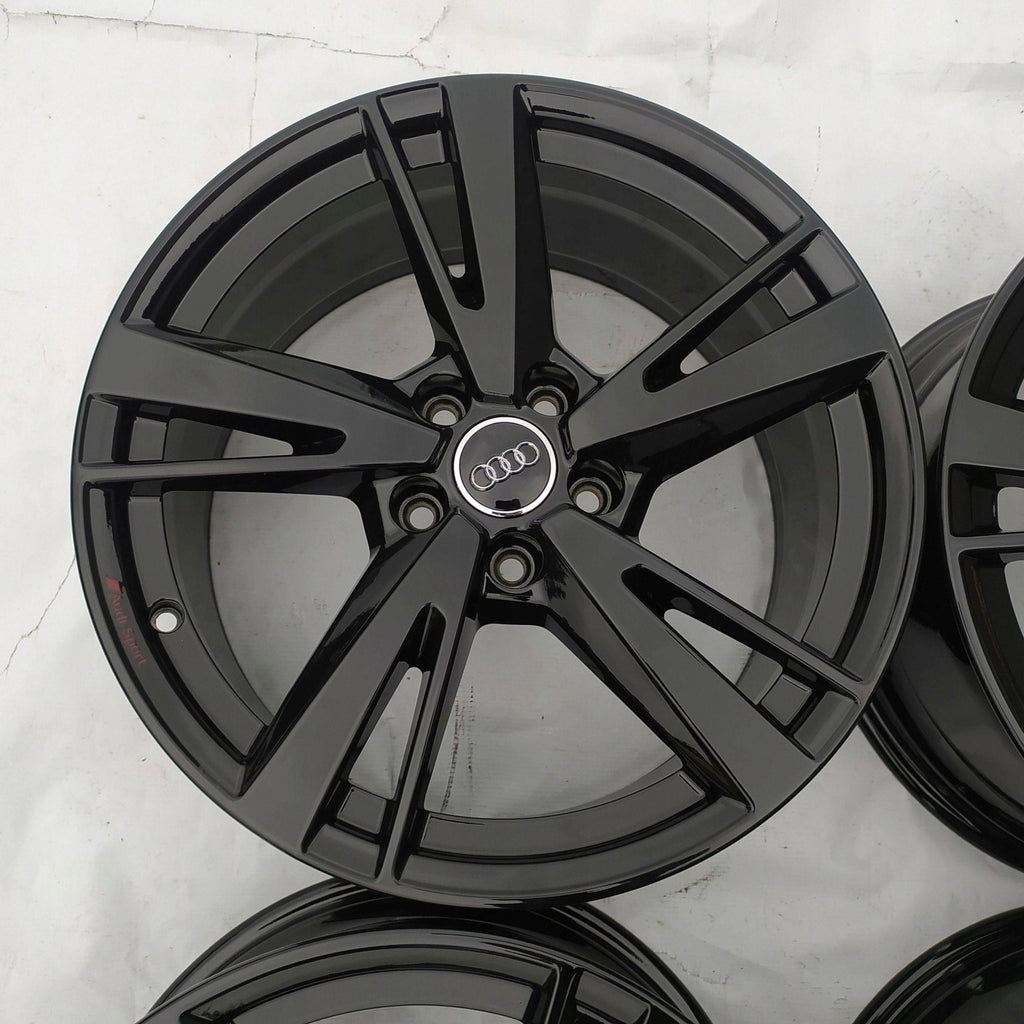 4x Alufelge 18 Zoll 8.0" 5x112 46ET Glanz Schwarz 8Y0601025N Audi Rim Wheel FEL2183447185dn