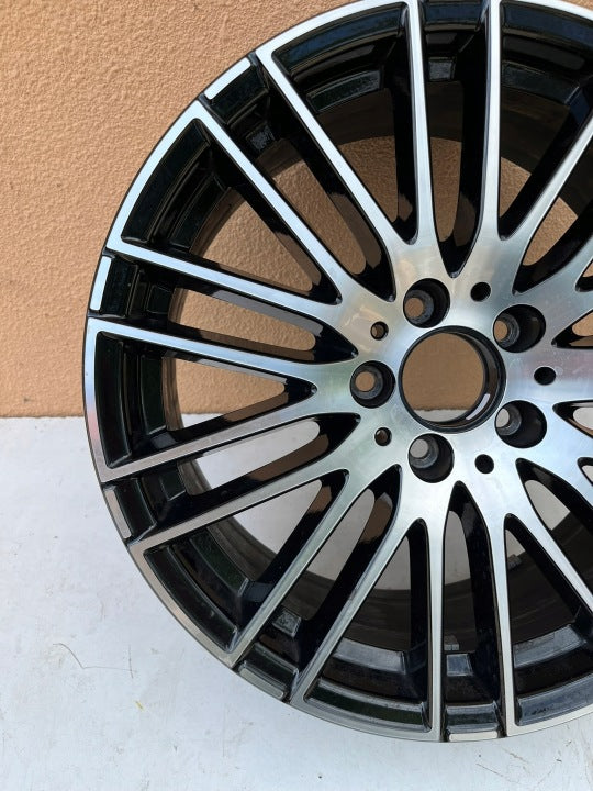 1x Alufelge 18 Zoll 7.5" 5x112 40ET Glanz Schwarz A2064014900 Mercedes-Benz FEL6612983608db