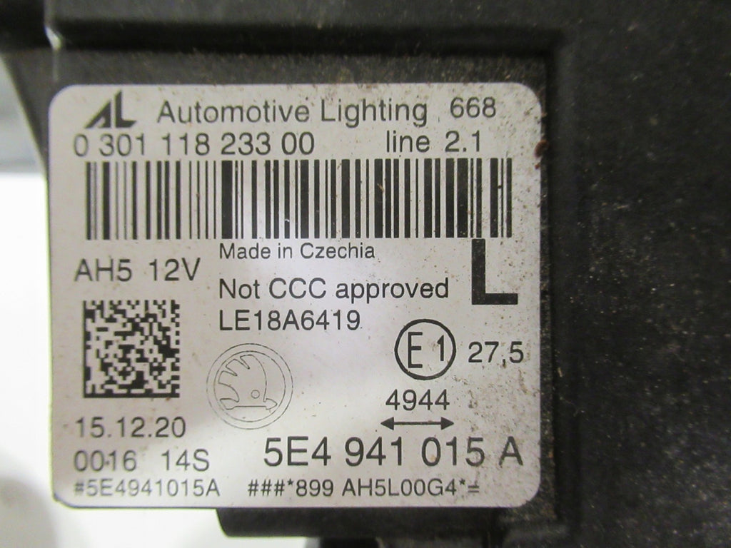 Frontscheinwerfer Skoda Octavia 5E4941015A LED Links Scheinwerfer Headlight SCH1171652046vn