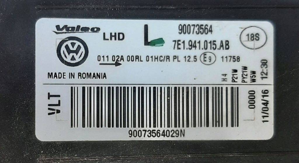 Frontscheinwerfer VW Transporter 7E1941015AB Links Scheinwerfer Headlight SCH6776701257hg