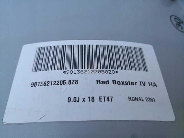 1x Alufelge 18 Zoll 9.0" 5x130 47ET 98136212205 Porsche Cayman Boxster 981 FEL1955925975vo