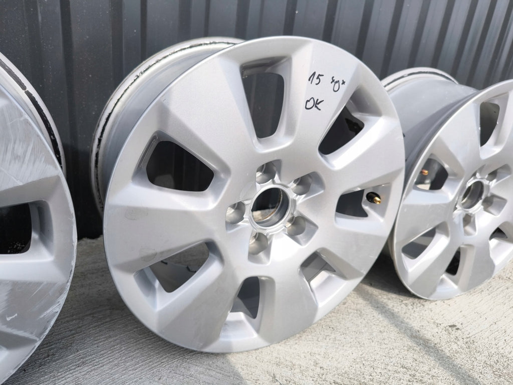 4x Alufelge 16 Zoll 7.5" 5x112 37ET Glanz Silber 4G0601025 Audi A5 A4 Rim Wheel