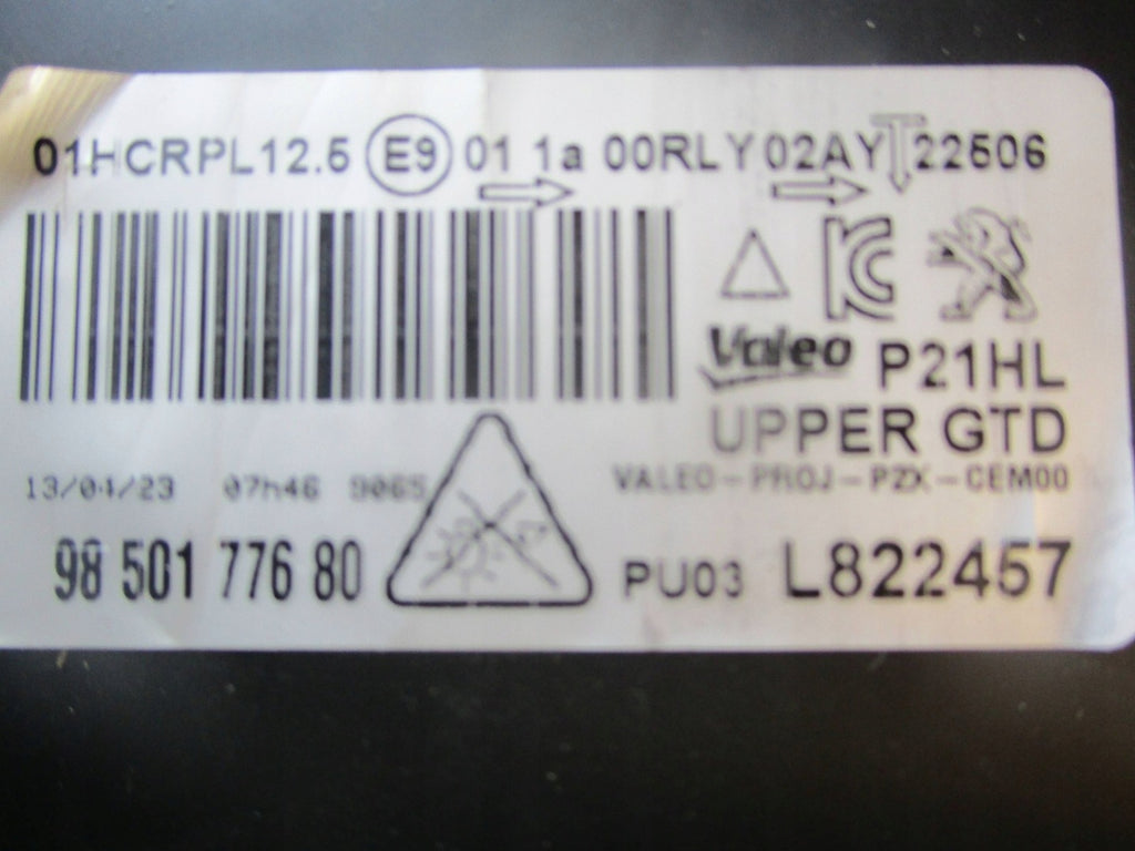Frontscheinwerfer Peugeot 208 I 9850177680 LED Rechts Scheinwerfer Headlight SCH2331684731yo