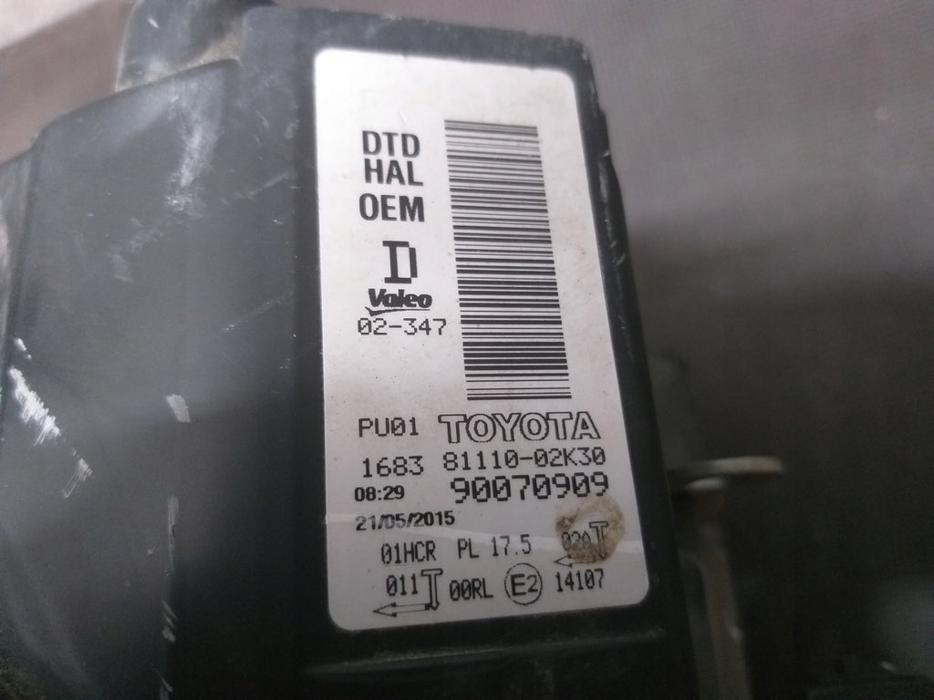 Frontscheinwerfer Toyota Auris 8111002K30 LED Rechts Scheinwerfer Headlight