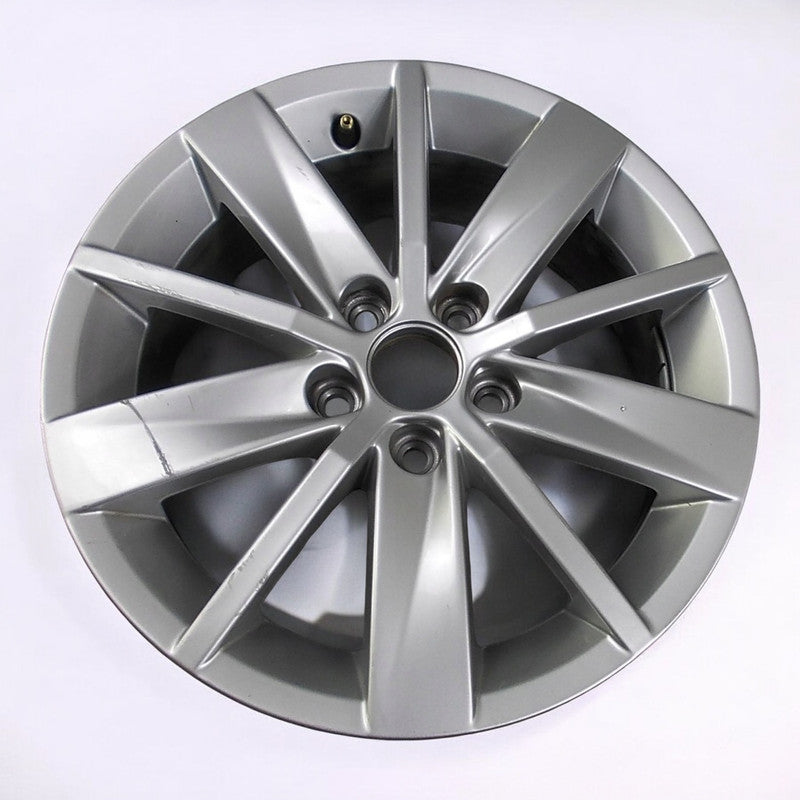 1x Alufelge 15 Zoll 6.0" 5x100 40ET Glanz Silber 6C0601025 VW Polo Rim Wheel