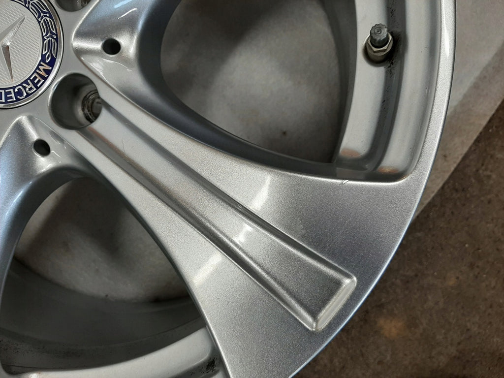 4x Alufelge 18 Zoll 8.0" 5x112 38ET Glanz Silber A2534010800 Mercedes-Benz Glc