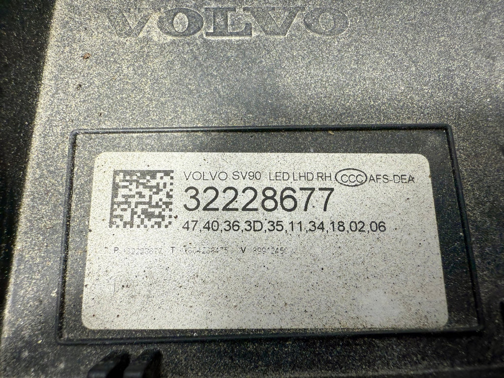 Frontscheinwerfer Volvo S90 V90 32228677 Full LED Rechts Scheinwerfer Headlight SCH4083765803gh