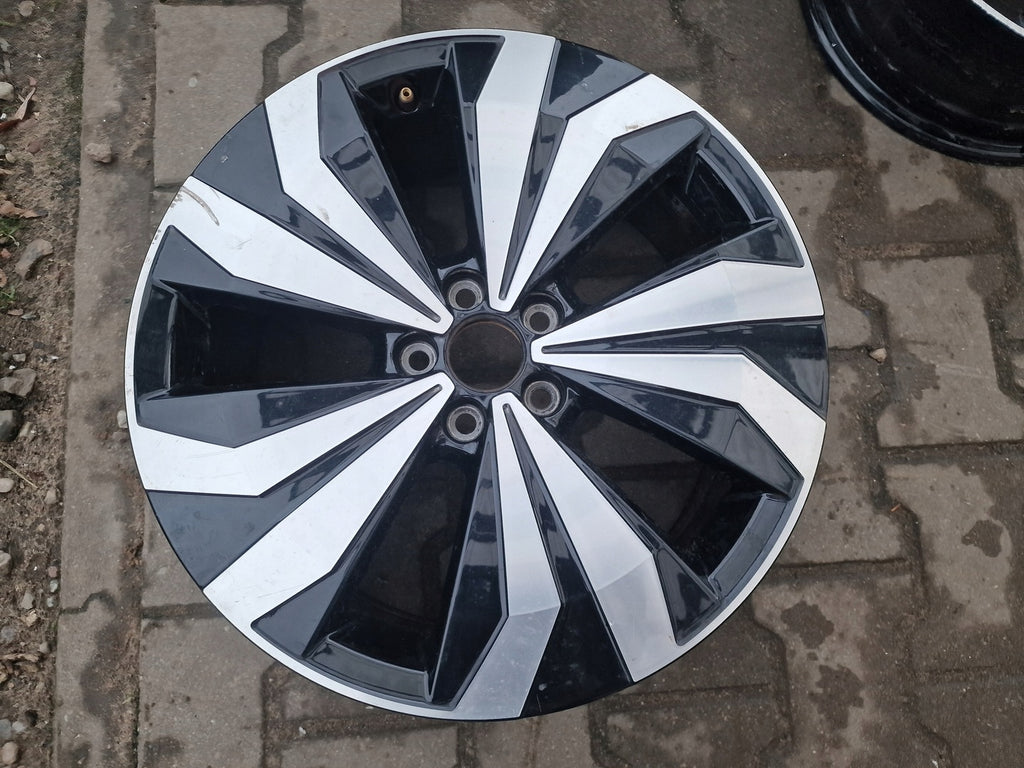 1x Alufelge 17 Zoll 6.5" 5x100 39ET Glanz Silber 2GM601025E Mg T Cross T-Cross