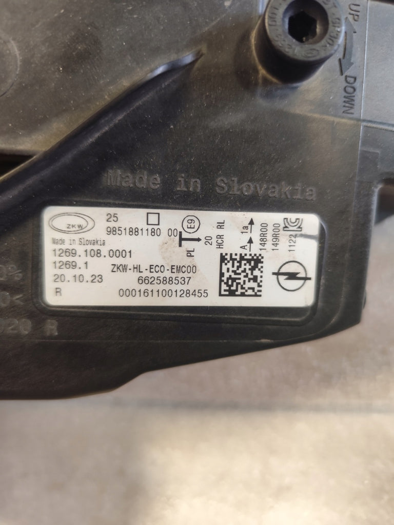 Frontscheinwerfer Opel Astra L 9851881180 LED Rechts Scheinwerfer Headlight SCH6826839921ps