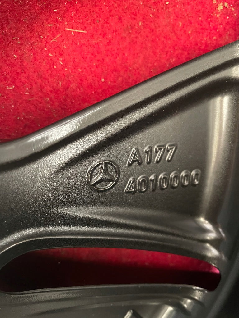1x Alufelge 16 Zoll 6.5" 5x112 44ET Matt Schwarz A1774010000 Mercedes-Benz FEL6715897307rv