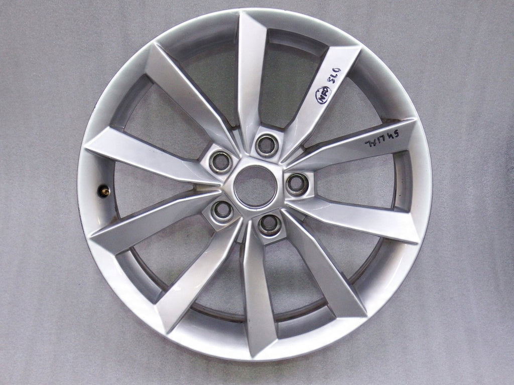 1x Alufelge 17 Zoll 7.0" 5x112 45ET Glanz Silber 5L0601025 Skoda Yeti Rim Wheel