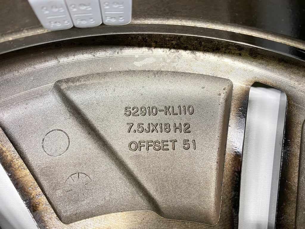 1x Alufelge 18 Zoll 7.5" 5x114.3 51ET Glanz Schwarz 52910-KL110 Hyundai Ioniq 5 FEL1859573547mm