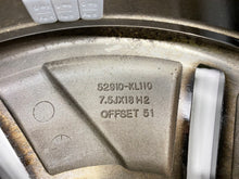 Load image into Gallery viewer, 1x Alufelge 18 Zoll 7.5" 5x114.3 51ET Glanz Schwarz 52910-KL110 Hyundai Ioniq 5 FEL1859573547mm