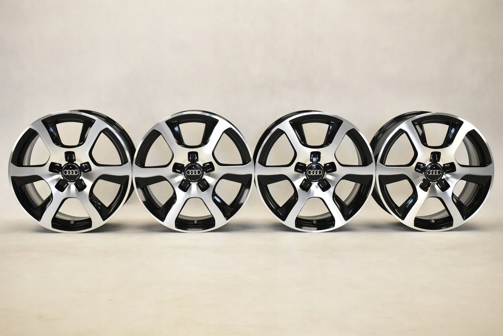 4x Alufelge 16 Zoll 7.5" 5x112 45ET Glanz Schwarz 8K0601025F Audi A4 B7 C7 FEL8843276855xp