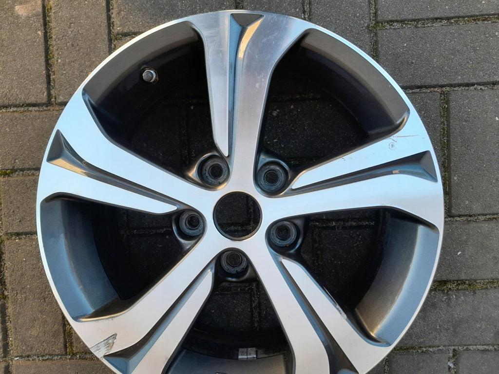 1x Alufelge 16 Zoll 6.5" 5x114.3 40ET Glanz Schwarz Nissan Qashqai I Primera P12 FEL5723140038te