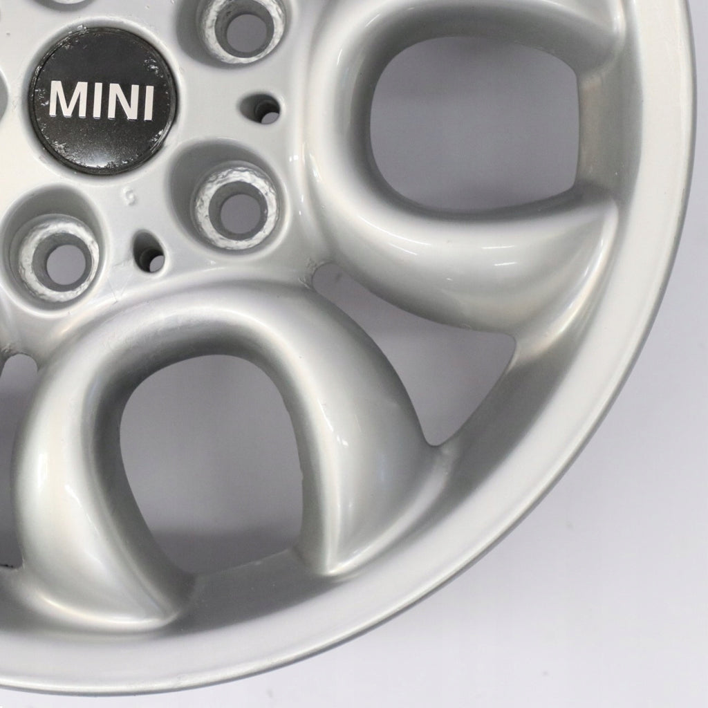 1x Alufelge 16 Zoll 6.5" 5x120 46ET Glanz Silber 9803725 Mini R60 R61 Rim Wheel FEL1441482316yd