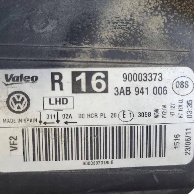 Frontscheinwerfer VW Passat B7 Alltrack 3AB941006 Rechts Scheinwerfer Headlight SCH6808386005lx