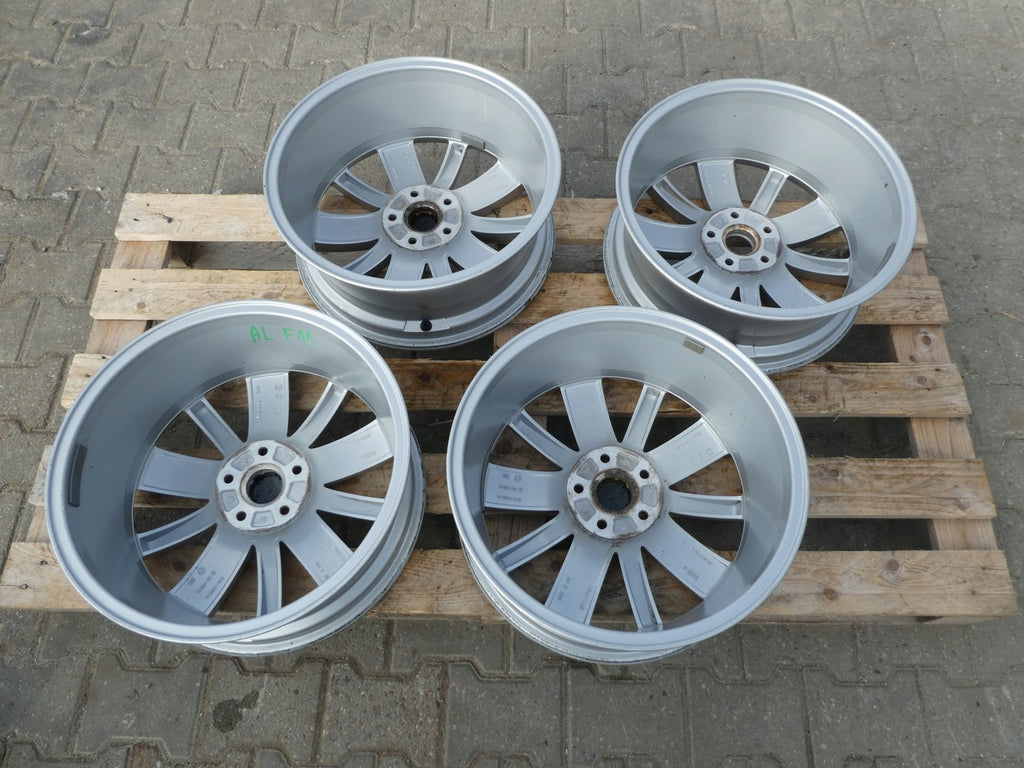 4x Alufelge 18 Zoll 7.0" 5x112 43ET Glanz Silber 5N0601025 VW Tiguan Rim Wheel